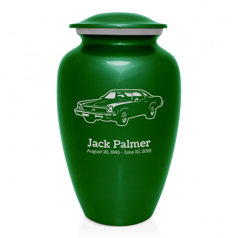 Muscle Car V Cremation Urn - Shamrock Green