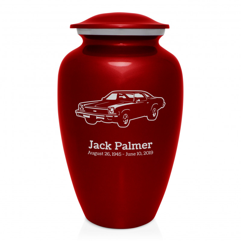 Muscle Car V Cremation Urn - Ruby Red