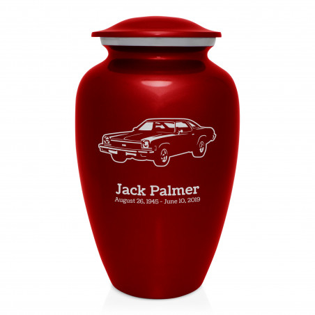 Muscle Car V Cremation Urn - Ruby Red