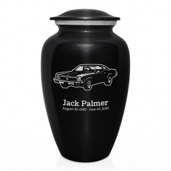 Muscle Car V Cremation Urn - Jet Black