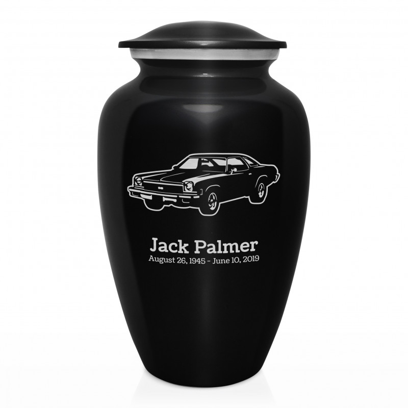 Muscle Car V Cremation Urn - Jet Black