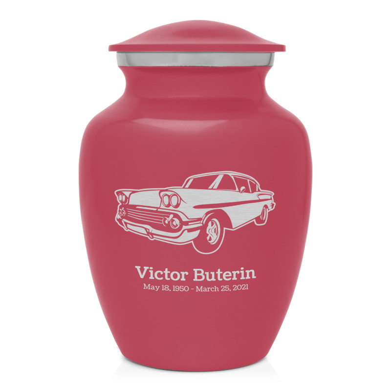 Muscle Car VI Sharing Urn - Rose Pink