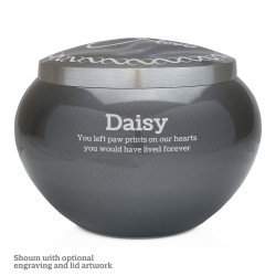 Large Odyssey Pet Urn - Gunmetal Gray