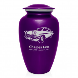 Muscle Car VI Cremation Urn - Purple Luster