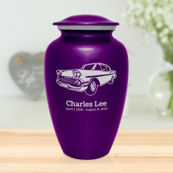 Muscle Car VI Cremation Urn - Purple Luster
