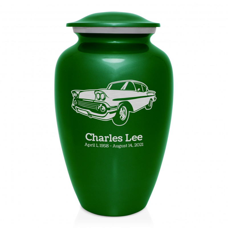 Muscle Car VI Cremation Urn - Shamrock Green
