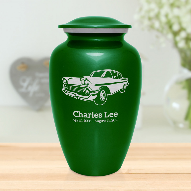 Muscle Car VI Cremation Urn - Shamrock Green