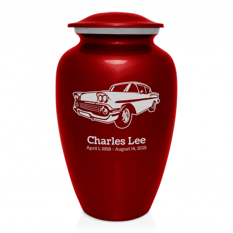 Muscle Car VI Cremation Urn - Ruby Red