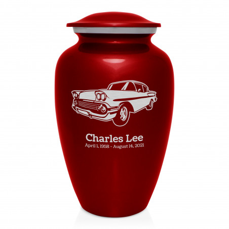 Muscle Car VI Cremation Urn - Ruby Red