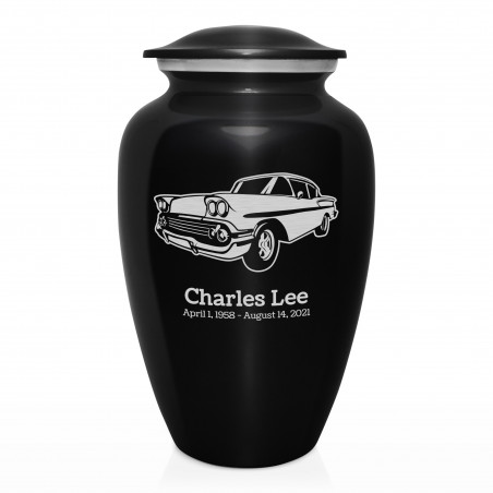 Muscle Car VI Cremation Urn - Jet Black