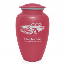 Muscle Car VI Cremation Urn - Rose Pink
