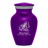Hippo Keepsake Urn - Purple Luster