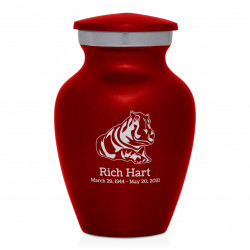Hippo Keepsake Urn - Ruby Red