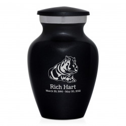 Hippo Keepsake Urn - Jet Black