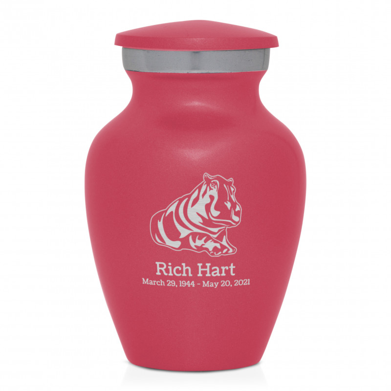 Hippo Keepsake Urn - Rose Pink