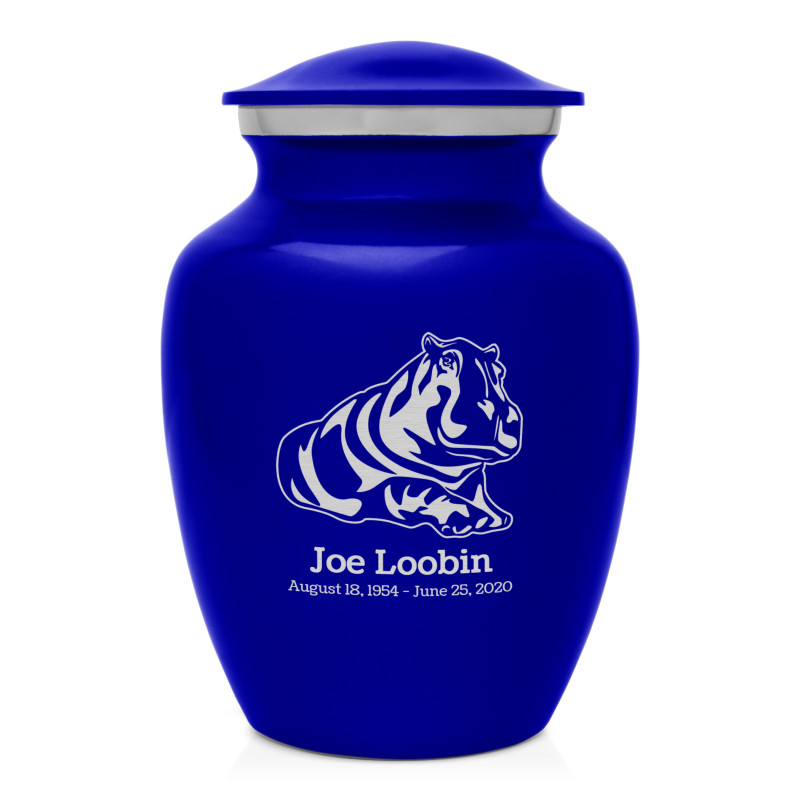 Hippo Sharing Urn - Midnight Blue