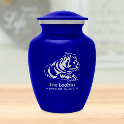 Hippo Sharing Urn - Midnight Blue