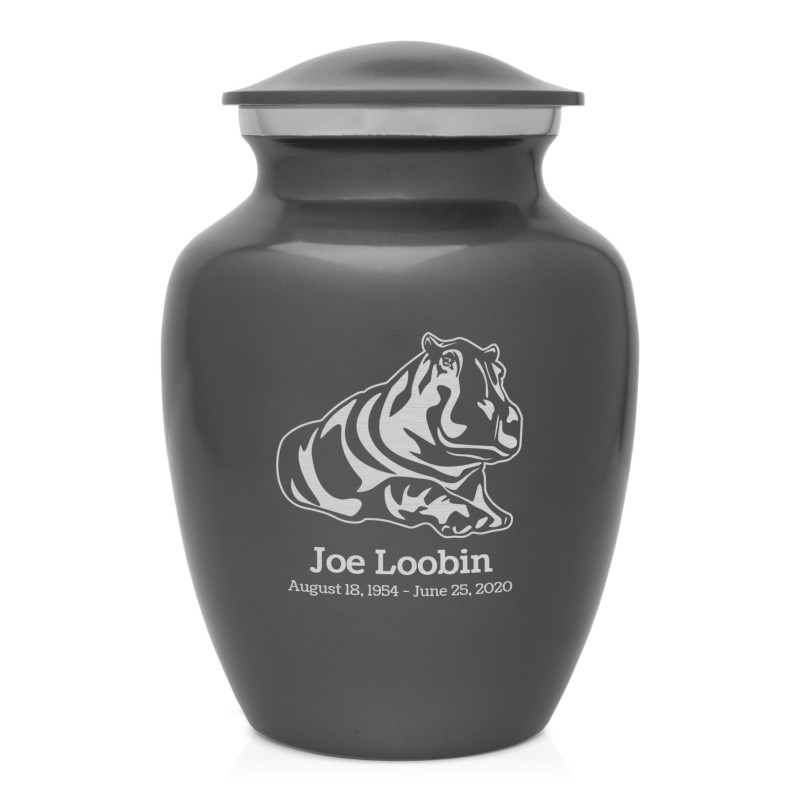 Hippo Sharing Urn - Gunmetal Gray
