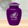 Hippo Sharing Urn - Purple Luster