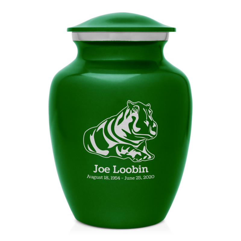 Hippo Sharing Urn - Shamrock Green