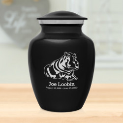 Hippo Sharing Urn - Jet Black