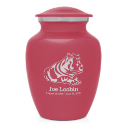 Hippo Sharing Urn - Rose Pink