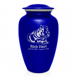 Hippo Cremation Urn - Midnight Blue