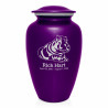 Hippo Cremation Urn - Purple Luster