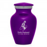 Microphone Hand Keepsake Urn - Purple Luster
