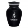 Microphone Hand Keepsake Urn - Jet Black