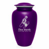 Microphone Hand Cremation Urn - Purple Luster
