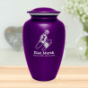 Microphone Hand Cremation Urn - Purple Luster