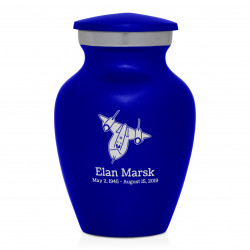 SR71 Blackbird Jet Keepsake Urn - Midnight Blue