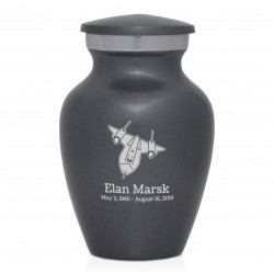 SR71 Blackbird Jet Keepsake Urn - Gunmetal Gray