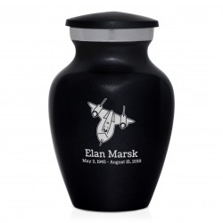 SR71 Blackbird Jet Keepsake Urn - Jet Black