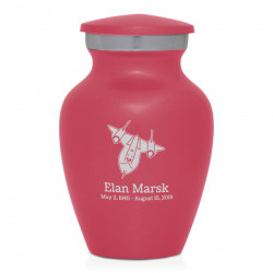 SR71 Blackbird Jet Keepsake Urn - Rose Pink