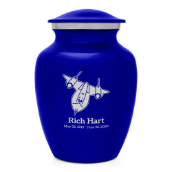 SR71 Blackbird Jet Sharing Urn - Midnight Blue