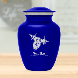 SR71 Blackbird Jet Sharing Urn - Midnight Blue