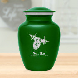 SR71 Blackbird Jet Sharing Urn - Shamrock Green