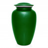 Extra Large Paw Print Heart Pet Cremation Urn - Shamrock Green
