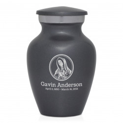 Mother Mary Keepsake Urn - Gunmetal Gray