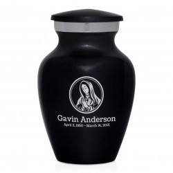 Mother Mary Keepsake Urn - Jet Black