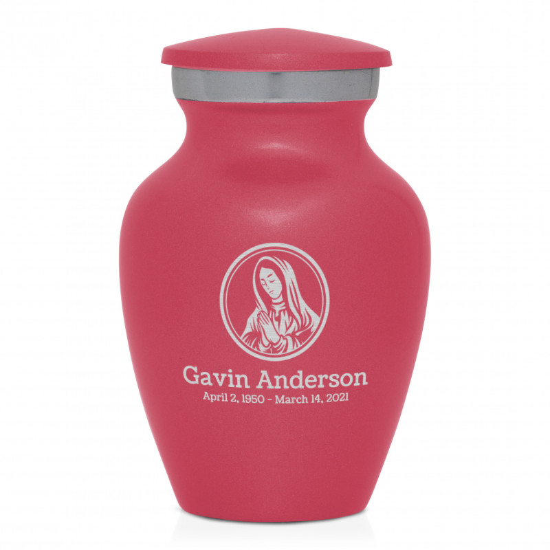 Mother Mary Keepsake Urn - Rose Pink