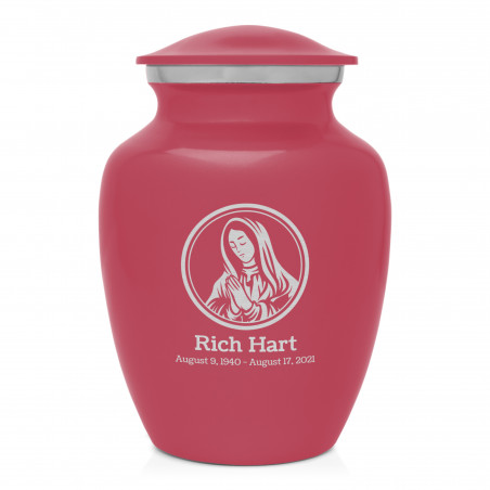 Mother Mary Sharing Urn - Rose Pink