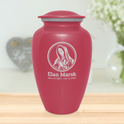 Mother Mary Cremation Urn - Rose Pink