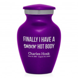 Hot Body Keepsake Urn - Purple Luster