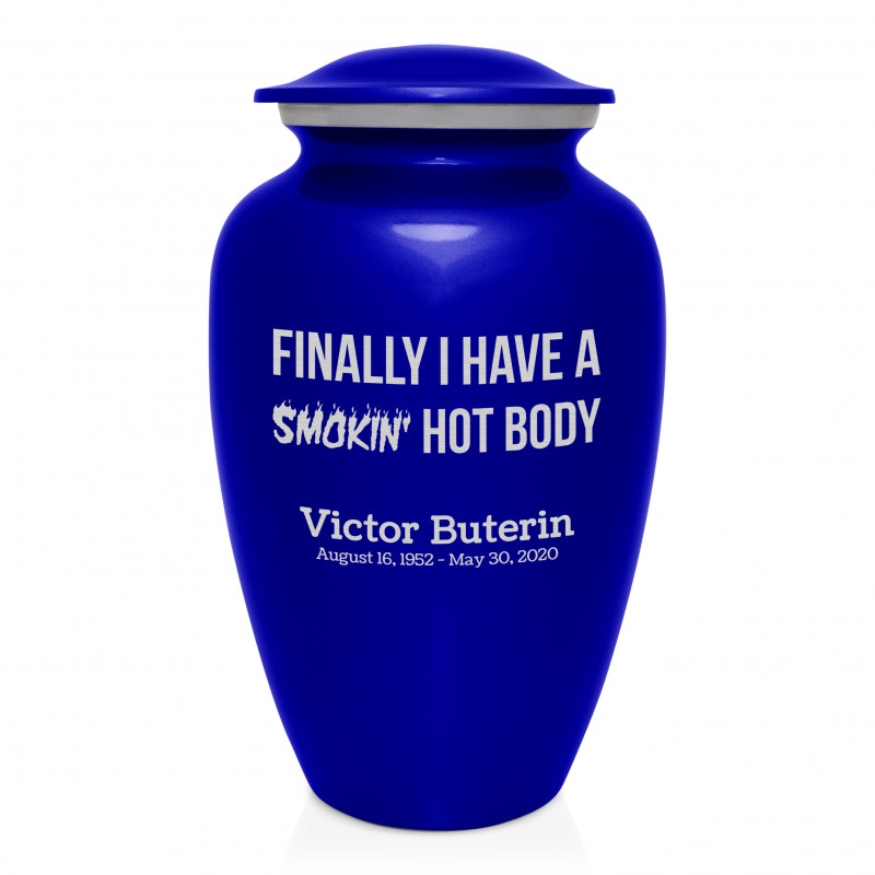 Hot Body Cremation Urn - Midnight Blue