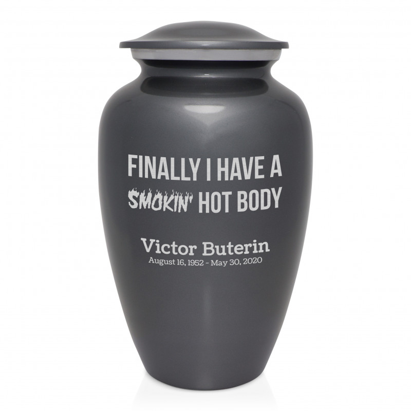 Hot Body Cremation Urn - Gunmetal Gray