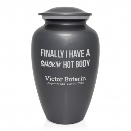 Hot Body Cremation Urn - Gunmetal Gray