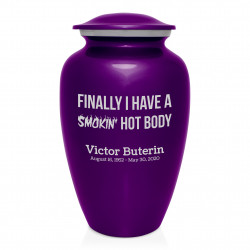 Hot Body Cremation Urn - Purple Luster